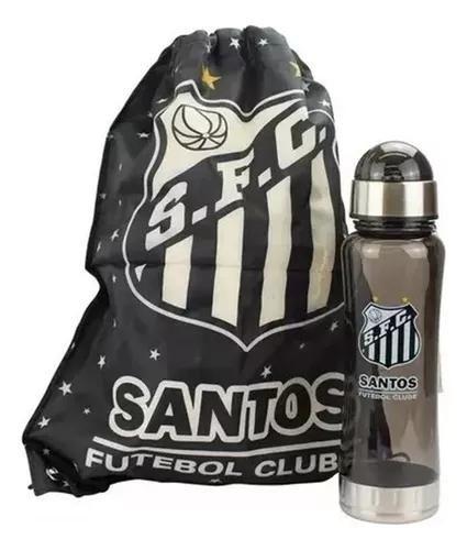 Imagem de Garrafa para água acompanha uma mochila do Santos Futebol Academia Jogo