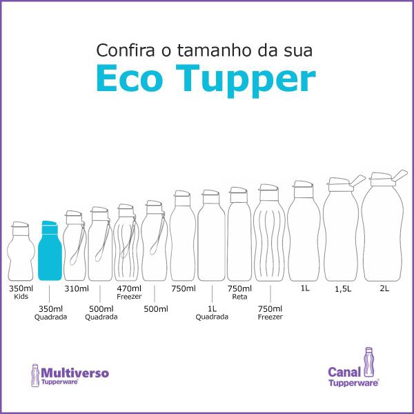 Imagem de Garrafa Pequena Tupperware 350ml Eco Tupper Infantil Cores