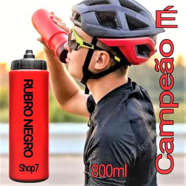 garrafa pet automática jato treino academia ginástica hidratação futebol 800ml - SHOP7 Imagem de garrafa pet automática jato treino academia ginástica hidratação futebol 800ml