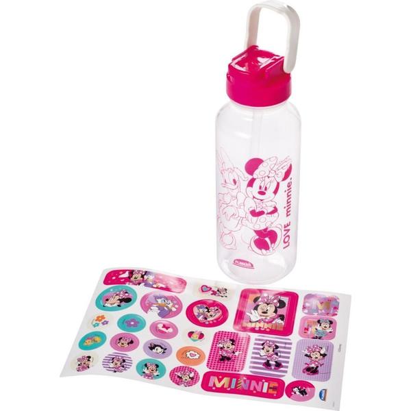 Imagem de Garrafa Plástica Minnie com Tampa Automática 600ML