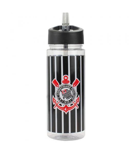 Imagem de Garrafa Plástico 450ml Com Mochila Tipo saco - Corinthians