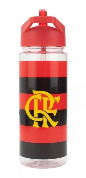 Imagem de Garrafa Plástico 450ml Com Mochila Tipo Saco - Flamengo