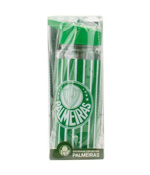 Imagem de Garrafa Plástico 450ml Com Mochila Tipo saco - Palmeiras