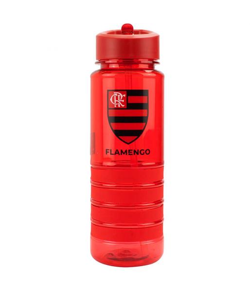 Imagem de Garrafa Plástico Canudo Retrátil 700ml - Flamengo