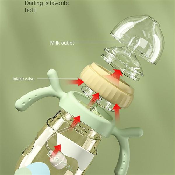 Imagem de Garrafa PPSU de 180ML para recém-nascidos, desmamaamento anti-flatulência