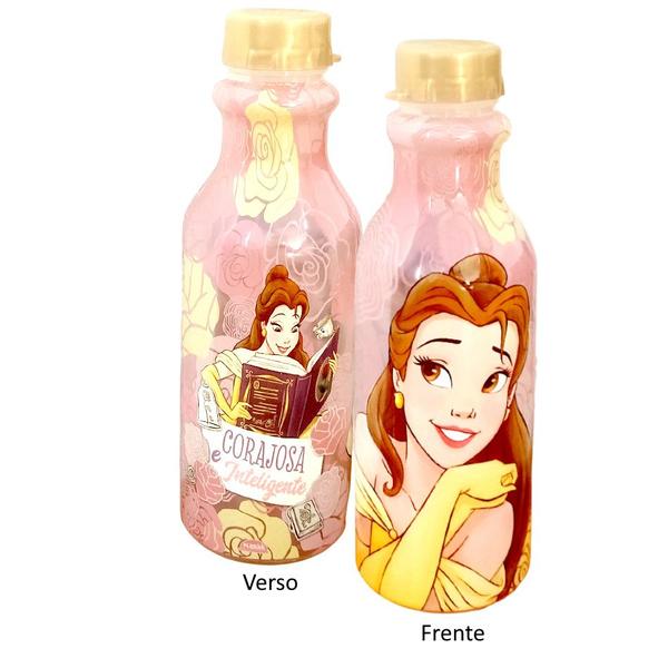 Garrafa Retrô Princesa A Bela e a Fera 500ml Plasútil Infantil Imagem de Garrafa Retrô Princesa A Bela e a Fera 500ml Plasútil Infantil