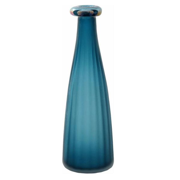 Garrafa Serena Vidro Azul 40Cm - Gs Imagem de Garrafa Serena Vidro Azul 40Cm - Gs