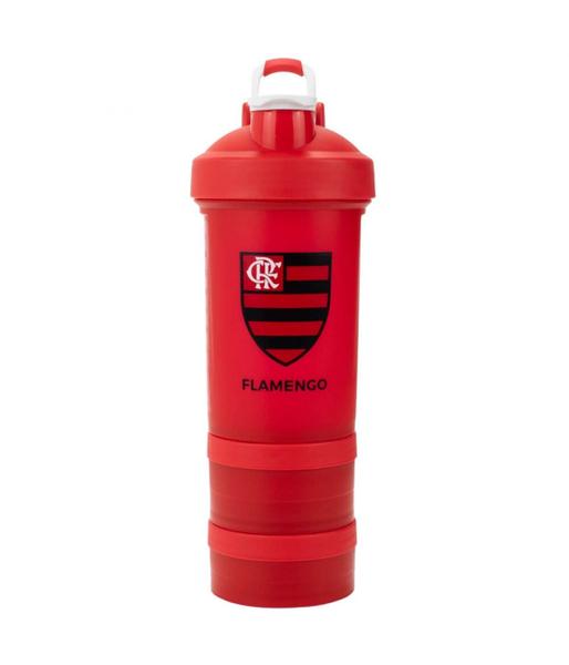 Imagem de Garrafa Shakeira Mola 2 Compartimentos 500ml Flamengo