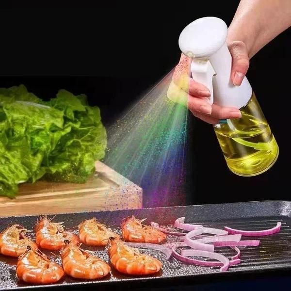 Imagem de Garrafa Spray de Azeite 300ml - Ideal para Cozinha, Churrasco e Camping