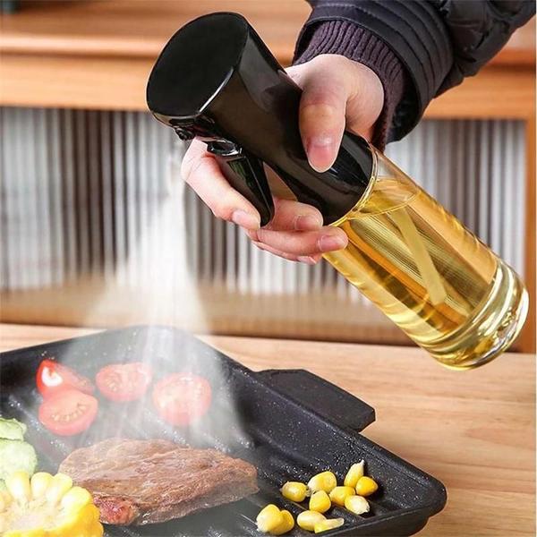 Imagem de Garrafa Spray de Azeite 300ml - Ideal para Cozinha, Churrasco e Camping