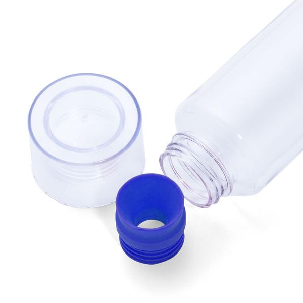 Garrafa Squeeze 600ml Academia de Plástico Transparente Bico C/ Silicone - ARKZ Sports Imagem de Garrafa Squeeze 600ml Academia de Plástico Transparente Bico C/ Silicone