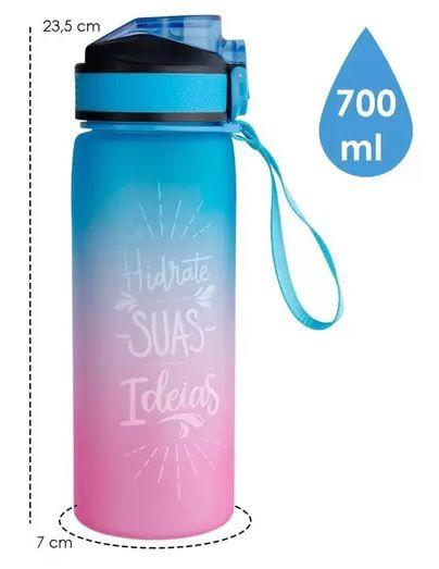 Imagem de Garrafa squeeze 700ml academia fitness tie dye