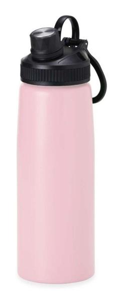 Imagem de Garrafa Squeeze Aço Inox Fitness Água Academia Esporte 900ml - Rosa Claro