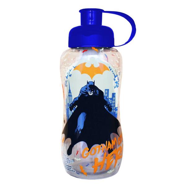 Imagem de Garrafa Squeeze Batman Caped Crusader Dc Tubo De Gelo 550 Ml Azul