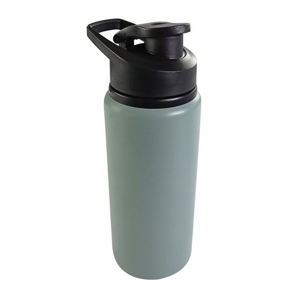 Imagem de Garrafa Squeeze de Alumínio 600ml com Alça Para bebidas agua suco refrigerante treino esportes academia - Verde