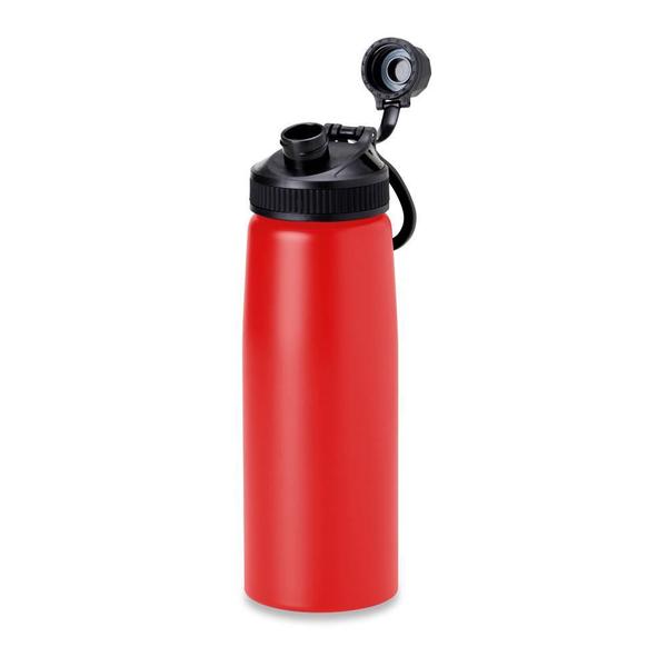 Imagem de Garrafa Squeeze Em Aço Inox 900Ml Macau Topget - Vermelho