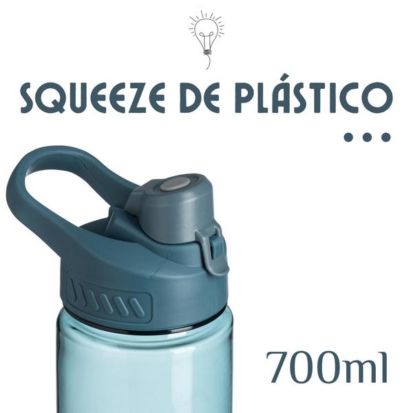 Imagem de Garrafa Squeeze Fitness 700ml Água Livre De Bpa Academia  - Rosa