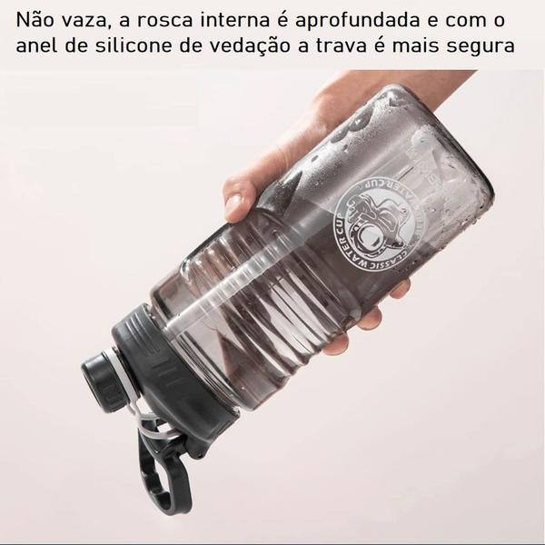 Imagem de Garrafa Squeeze Galão De Agua  Academia Treino Sport 1600ml