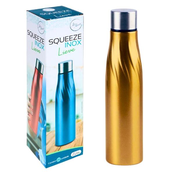 Imagem de Garrafa Squeeze Inox 1Litro Academia Esporte Lazer 1000ml