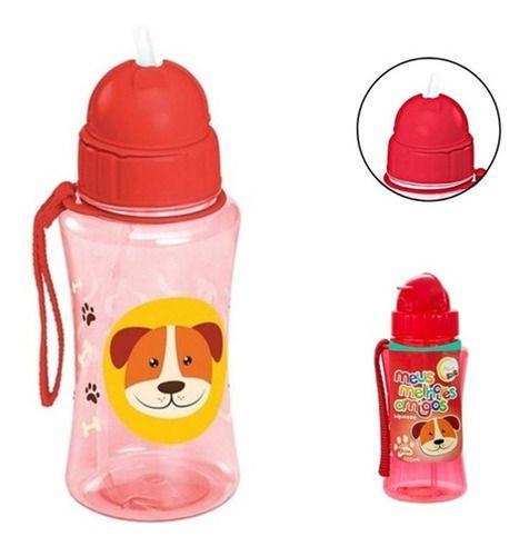 Imagem de Garrafa squeeze plástica 400ml bichinhos