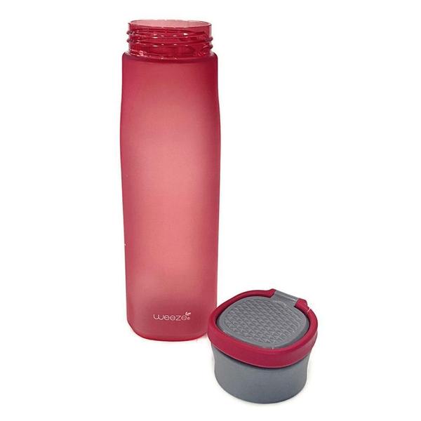 Imagem de Garrafa Squeeze Plástica Com Tampa 750Ml Vermelho Weeze Clio