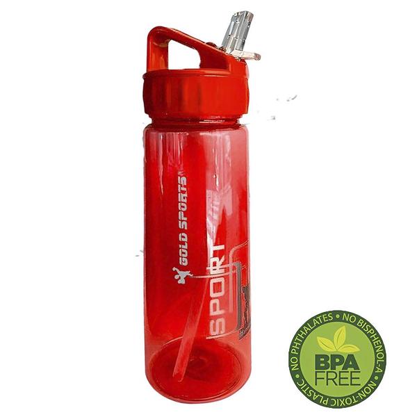 Imagem de Garrafa Squeeze Plástica Gold Sports All Sport Com Canudo e Bico Retrátil - 700 ml BPA-FREE