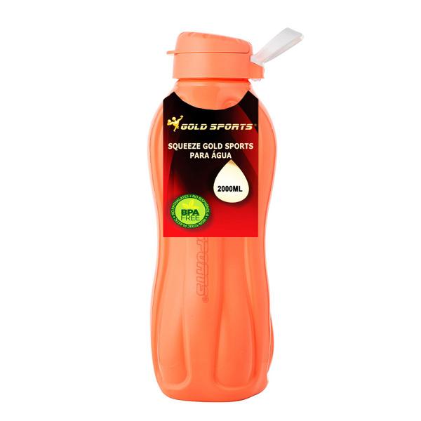 Imagem de Garrafa Squeeze Plástica Gold Sports Resistente II - BPA- FREE  - 2000ml