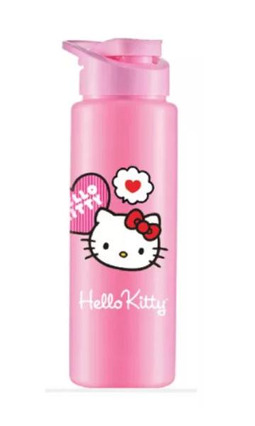 Imagem de Garrafa Squeeze Plástica Hello Kitty 750ml Escola Passeio Lancheira