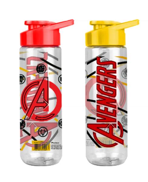 Imagem de Garrafa Squeeze Plástica Marvel Comics Avengers Vingadores 700ml Escola Passeio Lancheira