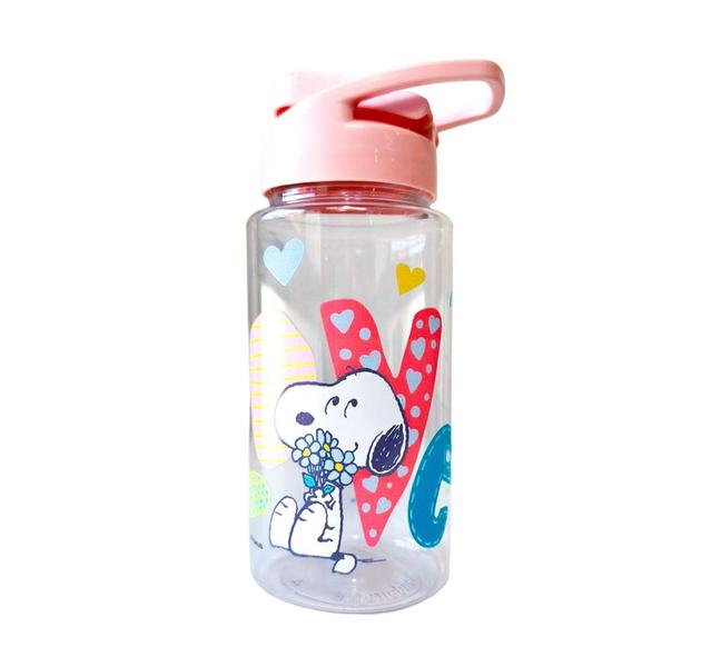 Imagem de Garrafa Squeeze Snoopy Love 500ml Bandeirante Transparente