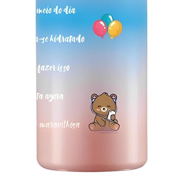 Imagem de Garrafa Squeeze Sport Plástica Ursinho 750Ml