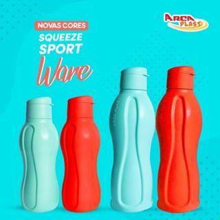 Imagem de Garrafa Squeeze Sport Ware 400ml (estilo Tupperware)