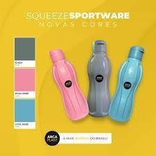 Imagem de Garrafa Squeeze Sport Ware 400ml (estilo Tupperware)