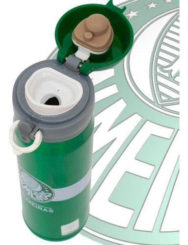 Imagem de Garrafa Squeeze Térmica 450ml Academia Passeio Viagem Palmeiras oficial