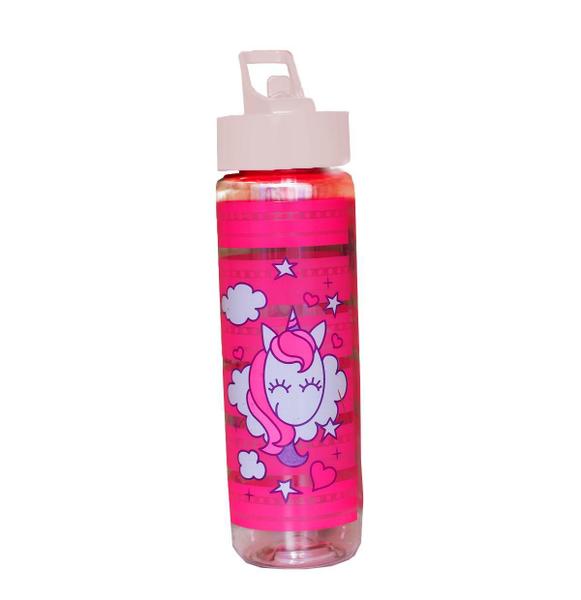 Imagem de Garrafa Squeezede Unicórnio Flip Top Pet 700 Ml Juvenil Branca