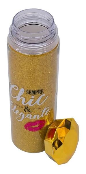 Imagem de Garrafa Tampa Diamante Dourado 500ml - Projeto Kiwi