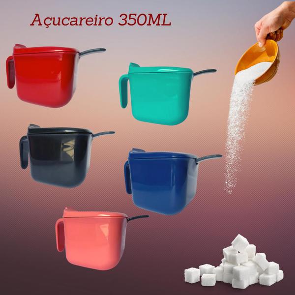 Imagem de Garrafa Térmica 1 Litro Siena Unitermi com Açucareiro 350 ML Café Água Chimarrão Chá Tereré Açucar