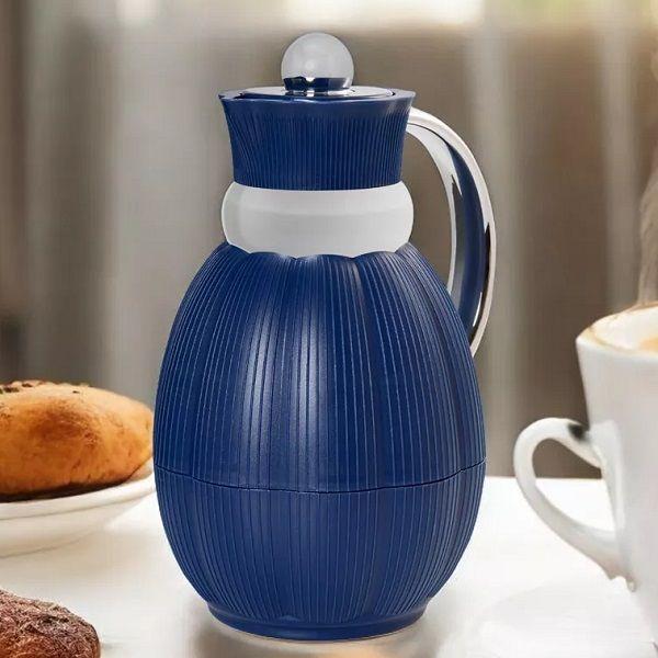 Imagem de Garrafa Termica 1L Ferrara Azul para CHA e Cafe Termopro