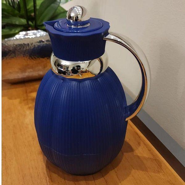 Imagem de Garrafa Termica 1L Ferrara Azul para CHA e Cafe Termopro