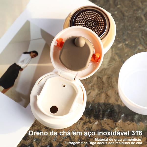 Imagem de Garrafa Térmica 2,5 Litros Quente Frio Com Aço Inoxidável Isolamento Térmico Café Suco Água Camping Academia Passeio Caminhada