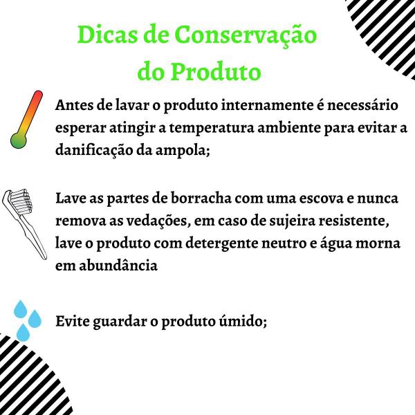 Imagem de Garrafa Térmica 250ml Fano Unitermi Café Leite Chá Suco Água Ampola de Vidro Leve Portátil