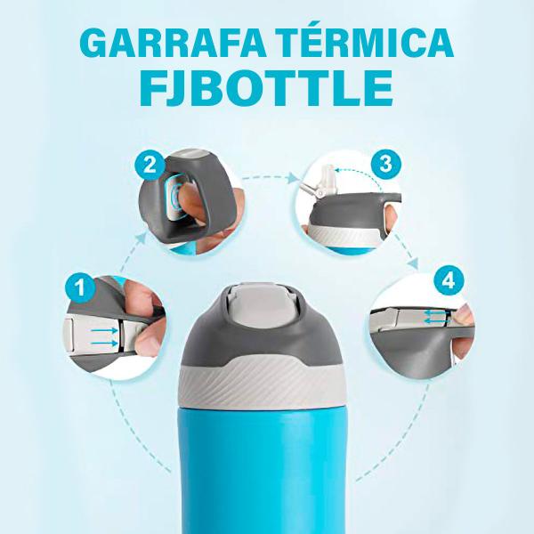 Imagem de Garrafa Térmica 550ml de Café Água Suco Parede Dupla A Vácuo Inox Camping Academia Passeio Caminhada Portátil