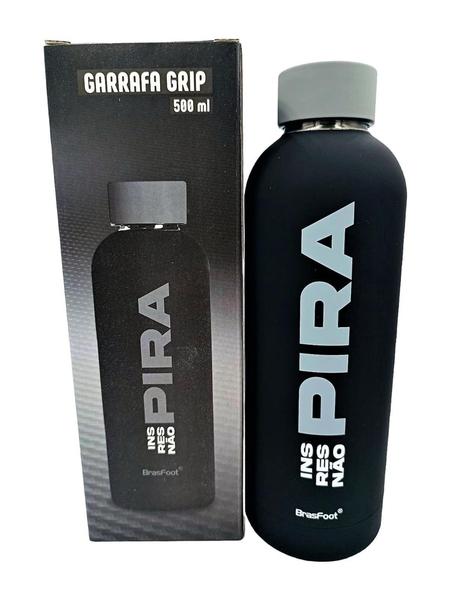 Garrafa térmica aço inox 500ml não pira academia escritório - BRASFOOT Imagem de Garrafa térmica aço inox 500ml não pira academia escritório - BRASFOOT