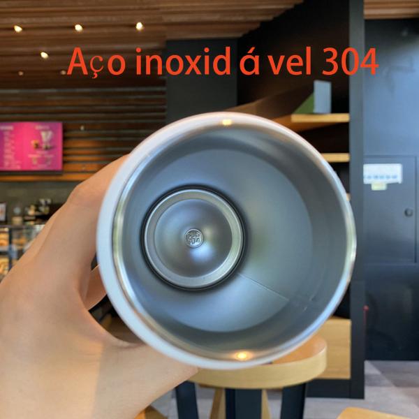 Imagem de Garrafa Térmica Aço Inox Portátil 750ml Café Suco Água Academia Passeio Caminhada Camping