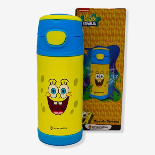 Imagem de Garrafa Térmica Bob Esponja Top Handle 350ml - Zonacriativa