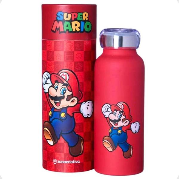 Imagem de Garrafa Térmica Bubble Marios Bros Bebidas Água 500ml - Zona Criativa