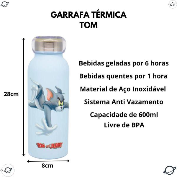 Imagem de Garrafa Térmica Bubble Tom E Jerry 500Ml - Garrafa Térmica