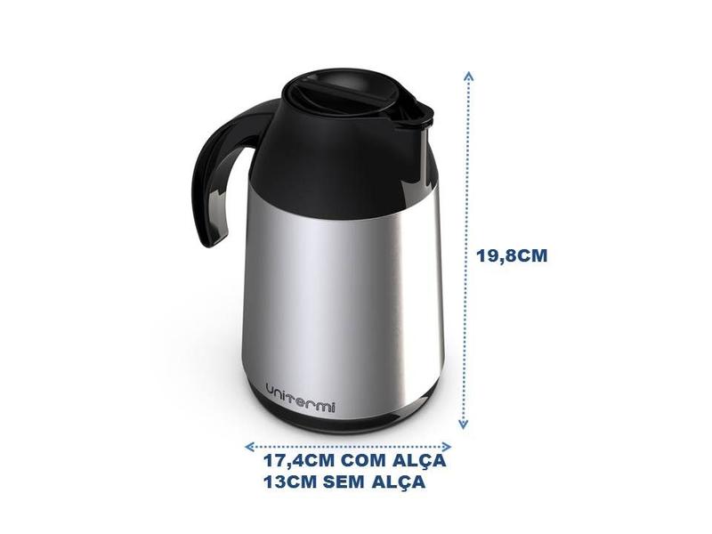 Imagem de Garrafa Térmica Bule 600 Ml Aço Inox Café Chá Chimarrão