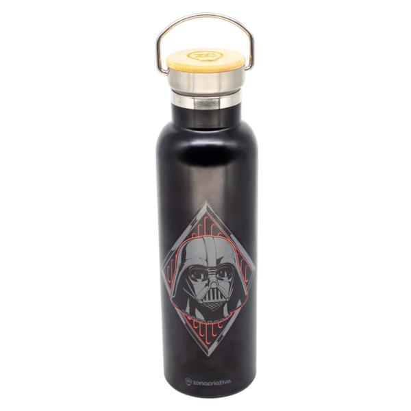 Imagem de Garrafa Térmica Camp Darth Vader 600ml Aço Inox Star Wars Zona Criativa - 10073201