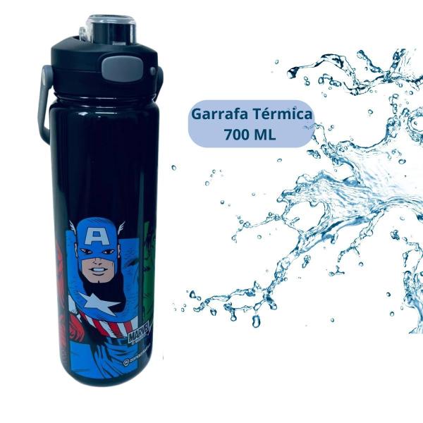 Imagem de Garrafa Térmica Com Alça 700 Ml Personagens Disney Marvel